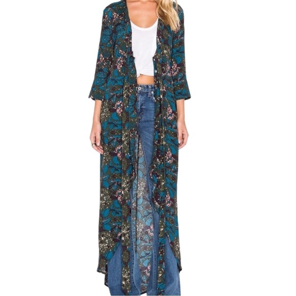 Knot Sisters Asymmetrical High Low Button down Boho Chic Wrap Style Dress Size M - Picture 3 of 14